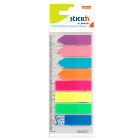 Zakładki indeksujące Stick'n Hopax 45x12mm, 200szt Paski i Strzałki